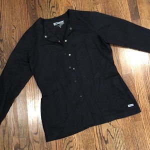 Greys anatomy black scrub jacket